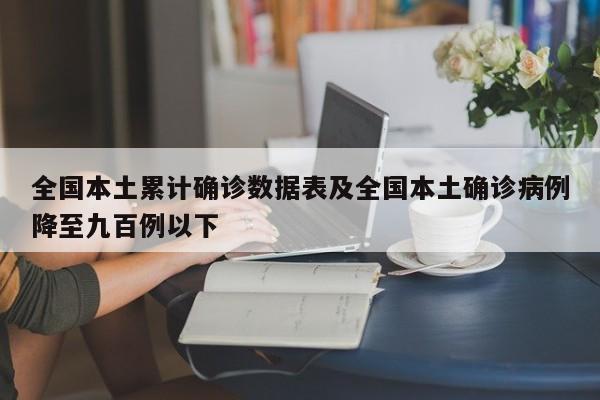 全国本土累计确诊数据表及全国本土确诊病例降至九百例以下